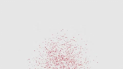 Red Confetti Explosions Alpha Luma Matte Channel Stock Footage 278941132