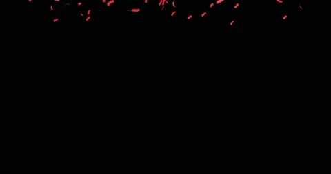 Red confetti or paper for background Stock Footage 168964903