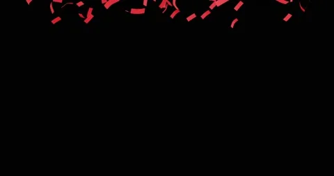 Red confetti or paper for background Stock Footage 168964905