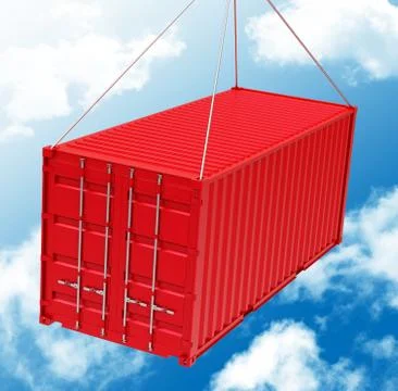 The red container Stock Illustration
