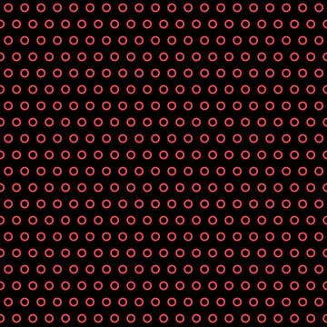 Red contrast seamless pattern background circle textile design Stock Illustration
