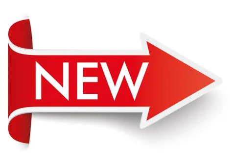 Red Convert Arrow New Stock Illustration