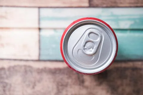 Red cool drinks from top view. Stock Photos