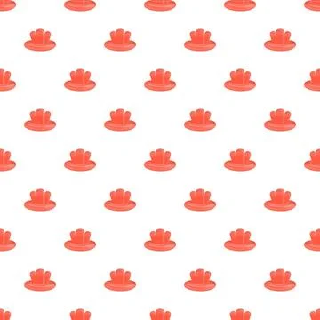 Red coral reef element seamless pattern background Stock Illustration