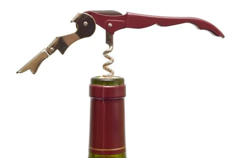 Red corckscrew. Stock Photos