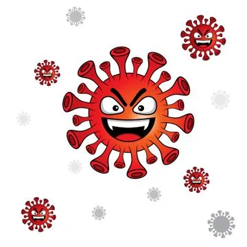 Red CORONAVIRUS Stock Illustration