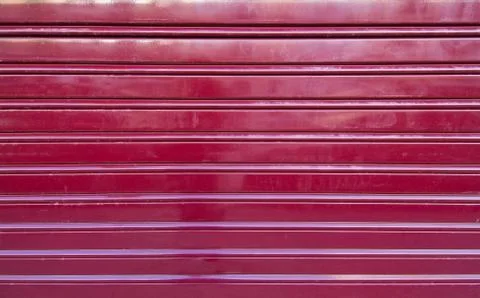 Red corrugated iron background Foto stock