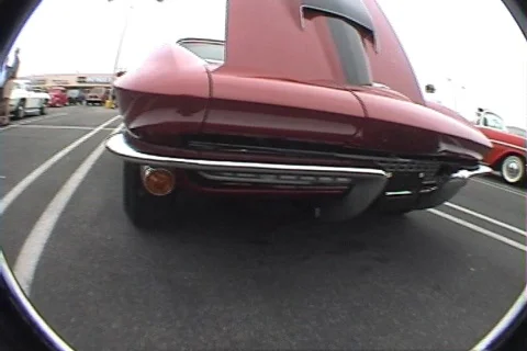 Red corvette  Stock Footage 367020