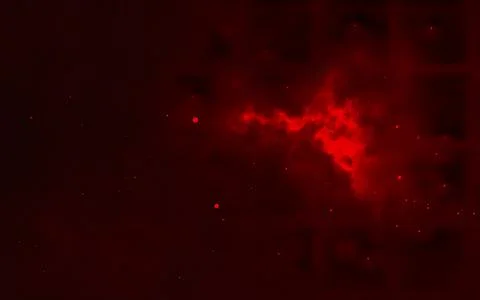 Red cosmic landscape Illustrazione stock