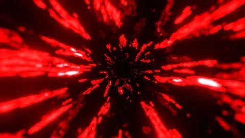Red Cosmic Quantum Leap Speed ​​of Light Background VJ Loop in 4K Stock Footage 344097337
