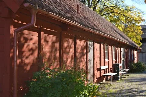Red Cottage 写真素材