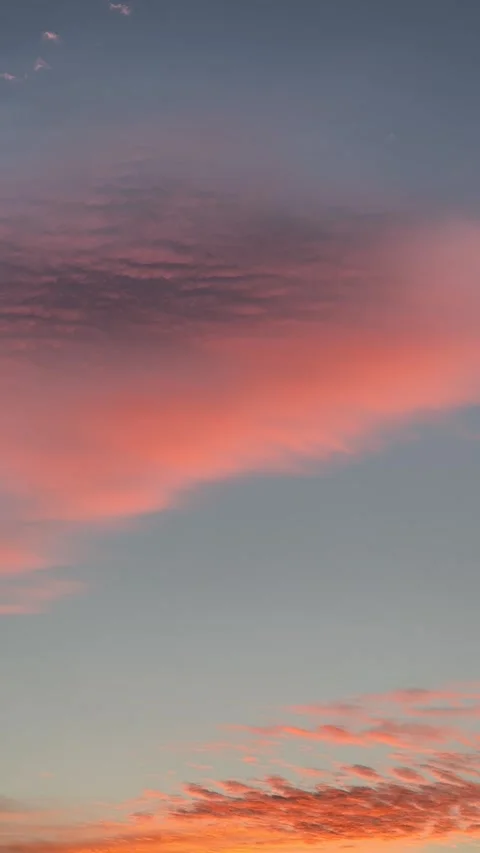 Red Cotton Candy Skies Stock Footage 285803900