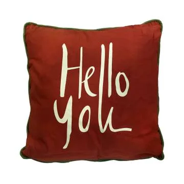 Red couch cushion. Stock Photos