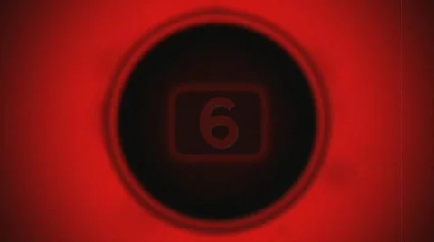 Red Countdown Video stock 344352