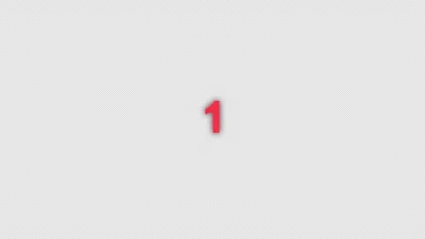 Red Countdown Timer Animation Alpha Transparent Background Stock Footage 334022787