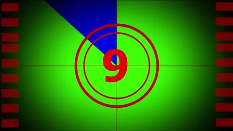 Red Countdown Timer Animation on Green Screen Stock Footage 342467042