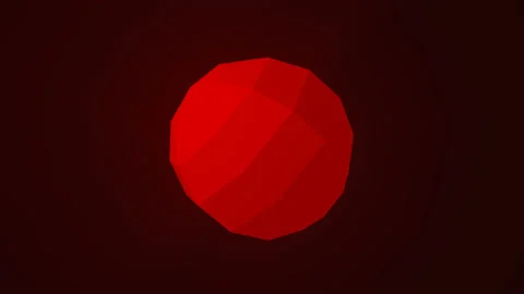 Red country flag with reflection Video stock 208808483