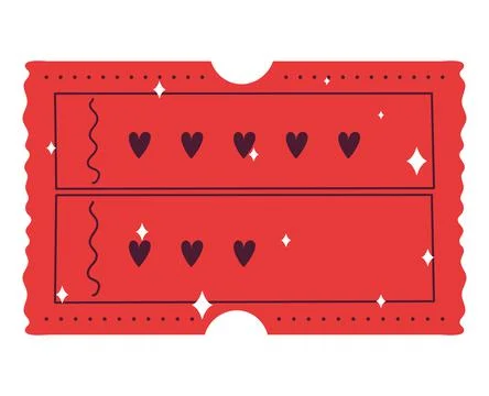 Red coupon design Stock Illustration