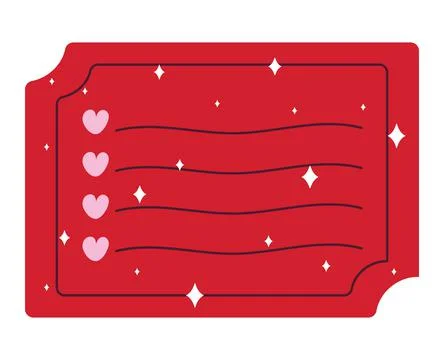 Red coupon illustration Stock Illustration