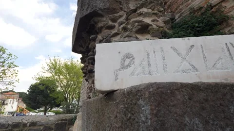 Red Courtyard Basilica - Pergamon Stock Footage 304521869