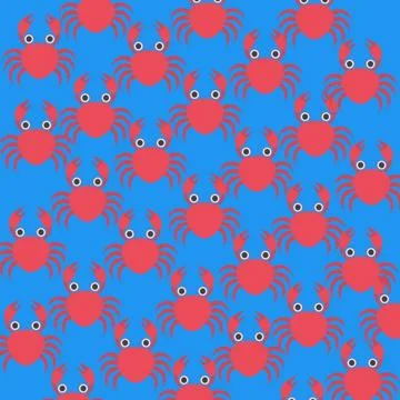 Red crab Stock Illustration