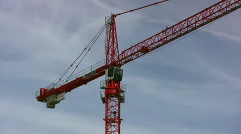 Red Crane medium shot Video stock 22800305
