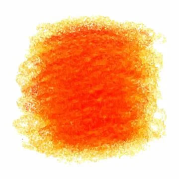 Red crayon scribble texture stain isolated on white background Illustrazione stock