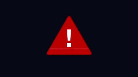 Red critical error message displaying a system failure alert on a digital Stock Footage 346509890