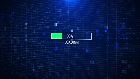 Red critical error message flashing computer screen Loading Process, hacker Stock Footage 277714390