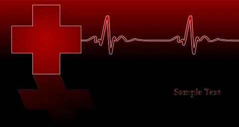 Red cross Illustrazione stock