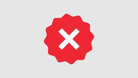 Red cross mark animation. 스톡 동영상 340769929
