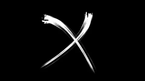 Red cross mark animation white background, Wrong icon 4k Motion graphic. Stock Footage 311619436