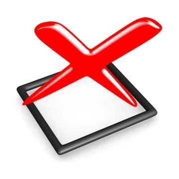 Red cross mark Stock Illustration