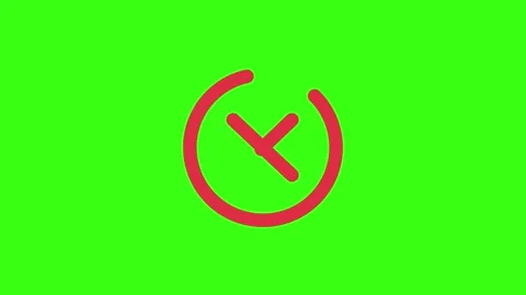 Red cross mark symbol animation with chroma key. Stock Footage 318515430