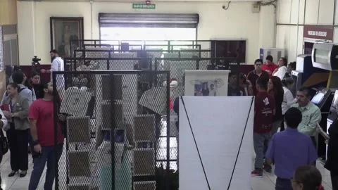 Red Cross opens exhibition in El Salvador in memory of relatives of missing pers Stock Footage 285457749