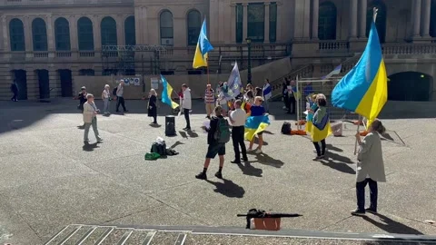 Red Cross protest Stock-Footage 238442250