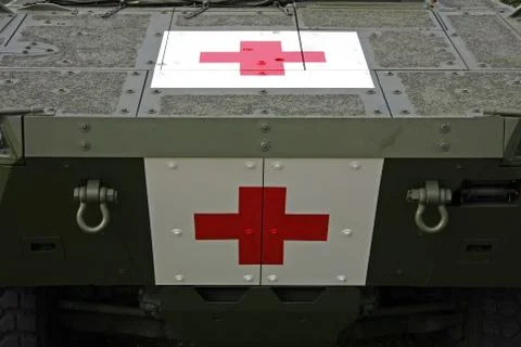 Red cross sign Stock Photos