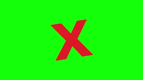 Red cross symbol. Wrong sign red cross icon Stockbeeldmateriaal 312416467