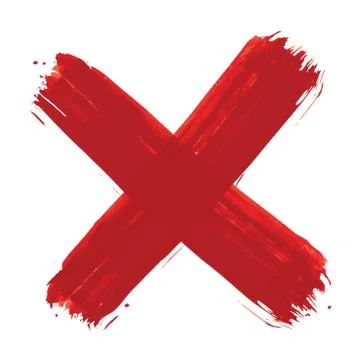 Red cross on a white background Stock Illustration