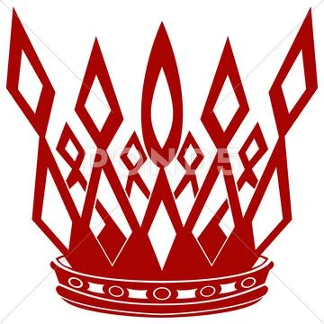 Red crown Stock Illustration