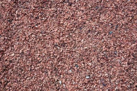 Red crushed stone pattern for background Stock Photos