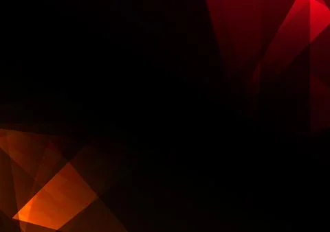 Red crystal abstract dark background Stock Illustration