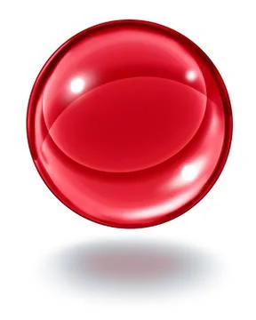 Red crystal ball Stock Illustration