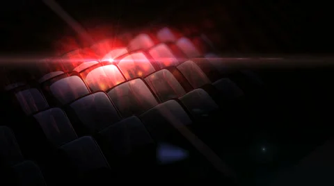 Red crystal blocks Stock Footage 41836547