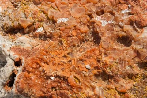 Red crystals Stock Photos