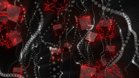 Red Cube 4K 03 Stock Footage 85041725