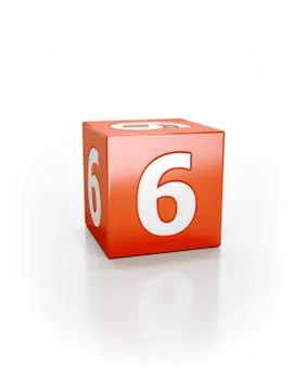 Red cube, 6 스톡 일러스트