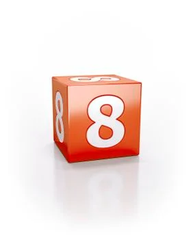 Red cube, 8 스톡 일러스트