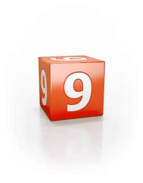 Red cube, 9 스톡 일러스트