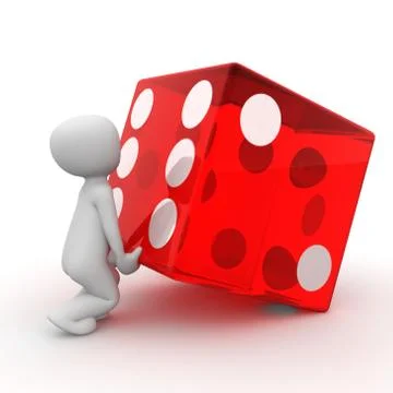 Red cube Stock Illustration